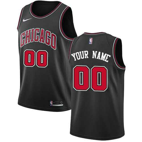 Men%27s Nike Chicago Bulls Customized Swingman Black Statement Edition NBA Jersey->customized nba jersey->Custom Jersey